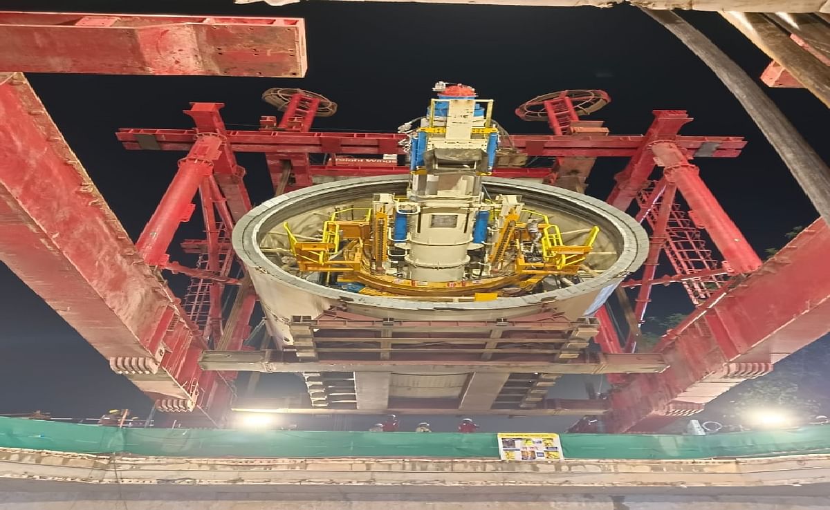 Patna Metro Project: Second tunnel boring machine launched in Moinul Haq Stadium premises, see photos