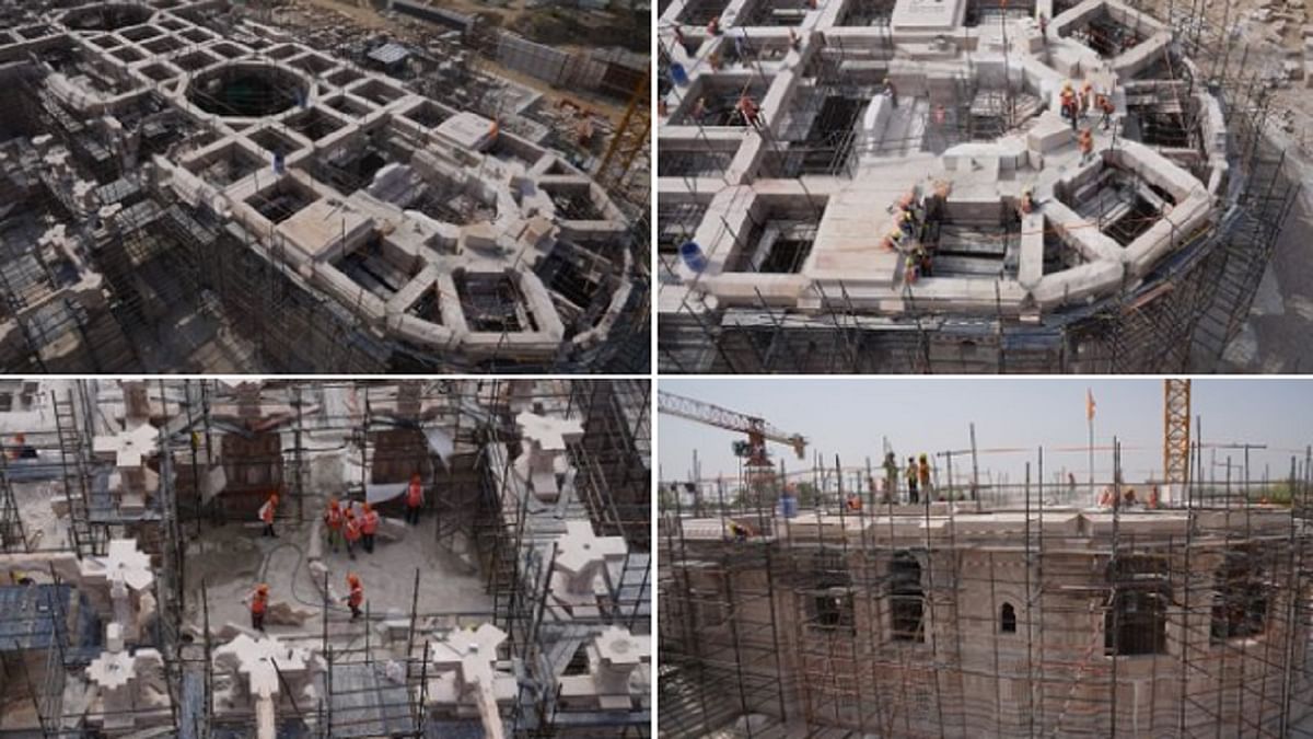 80 percent work of Ayodhya Ram temple construction completed, Shri Ram Janmabhoomi Teerth Kshetra Trust released pictures