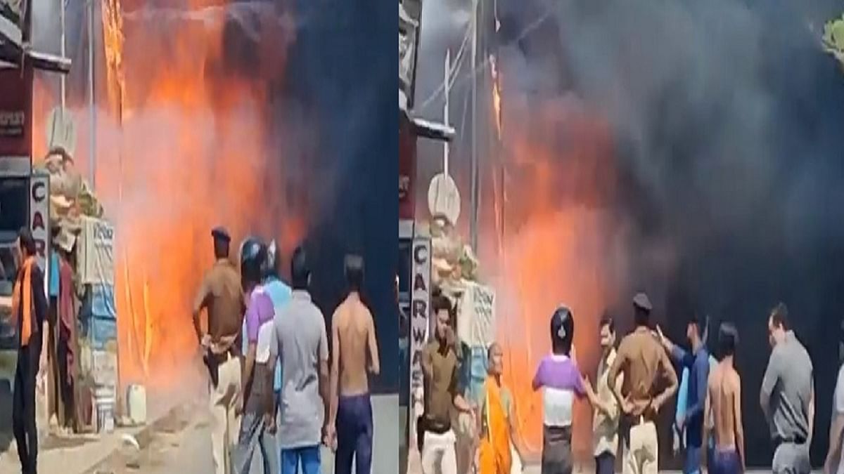 Bodh Gaya: Shops are burnt, no courage, shopkeepers busy repairing shops after everything is reduced to ashes