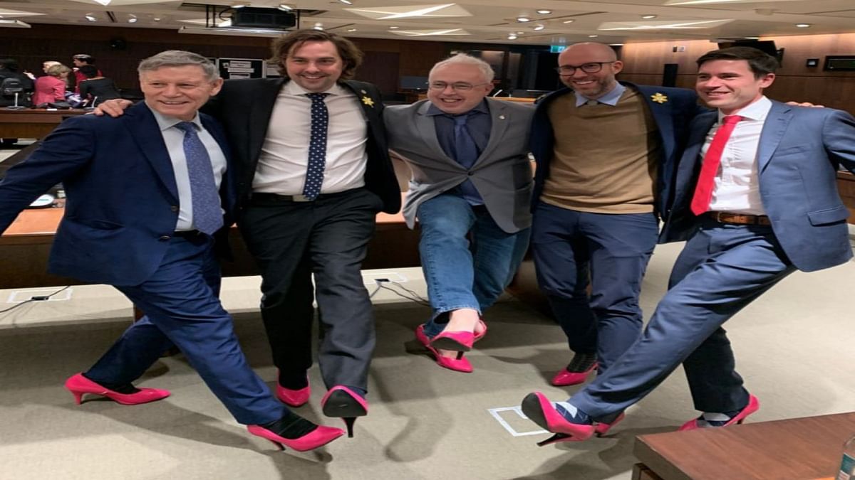 Canadian politicians wear 'pink' high heels in Parliament premises, know why?