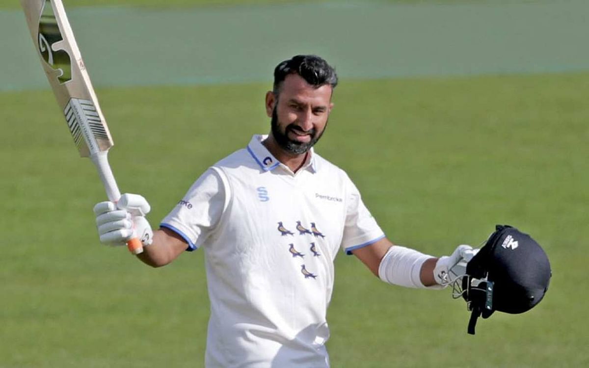Cheteshwar Pujara scored a century in county cricket as soon as he became the captain, said - hard work is paying off