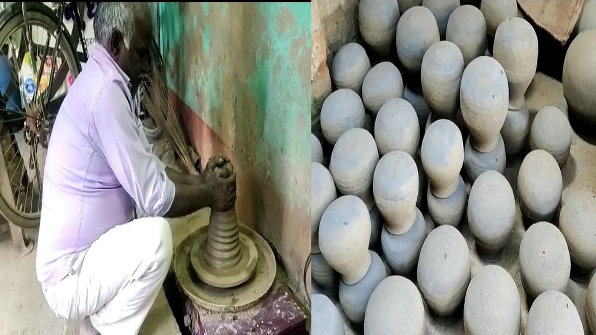 Earthen utensils being prepared on electric wheel in Bihar, potters learning from Karnataka are giving training to many