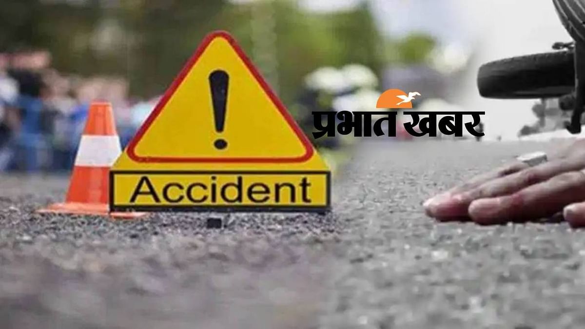 Horrific road accident in Bahraich, truck crushed three youths riding a bike, painful death on the spot, driver absconding