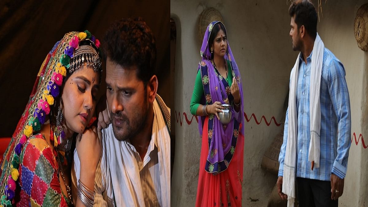Photos with the actress from the sets of Khesari Lal Yadav's film 'Illegal' went viral, fans were mesmerized by their chemistry
