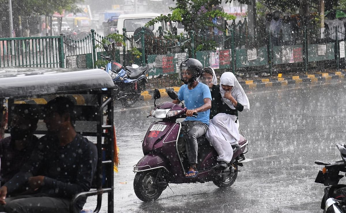 Pleasant weather due to rain in Patna, temperature dropped, many people injured due to hail of 3-4 mm