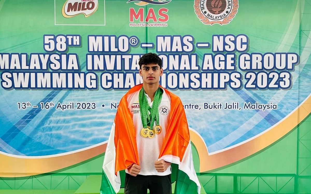 R Madhvan's son Vedant hoisted India's flag in Malaysia, won 5 gold medals in swimming championship