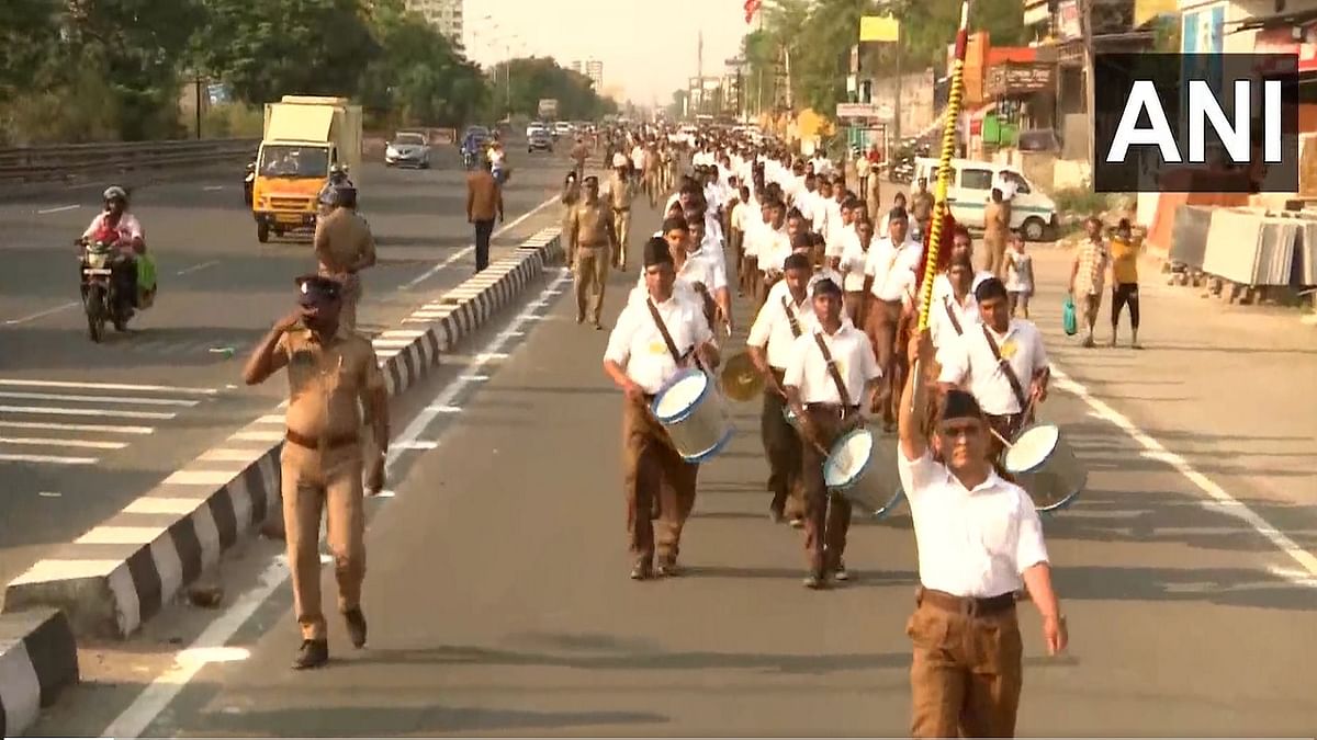 RSS takes out route march at 45 places in Tamil Nadu, SC rejects DMK government's appeal