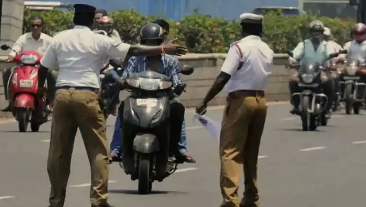 Traffic Rules Violation: 1.40 crore fine recovered from 608 people for overloading and driving without helmet