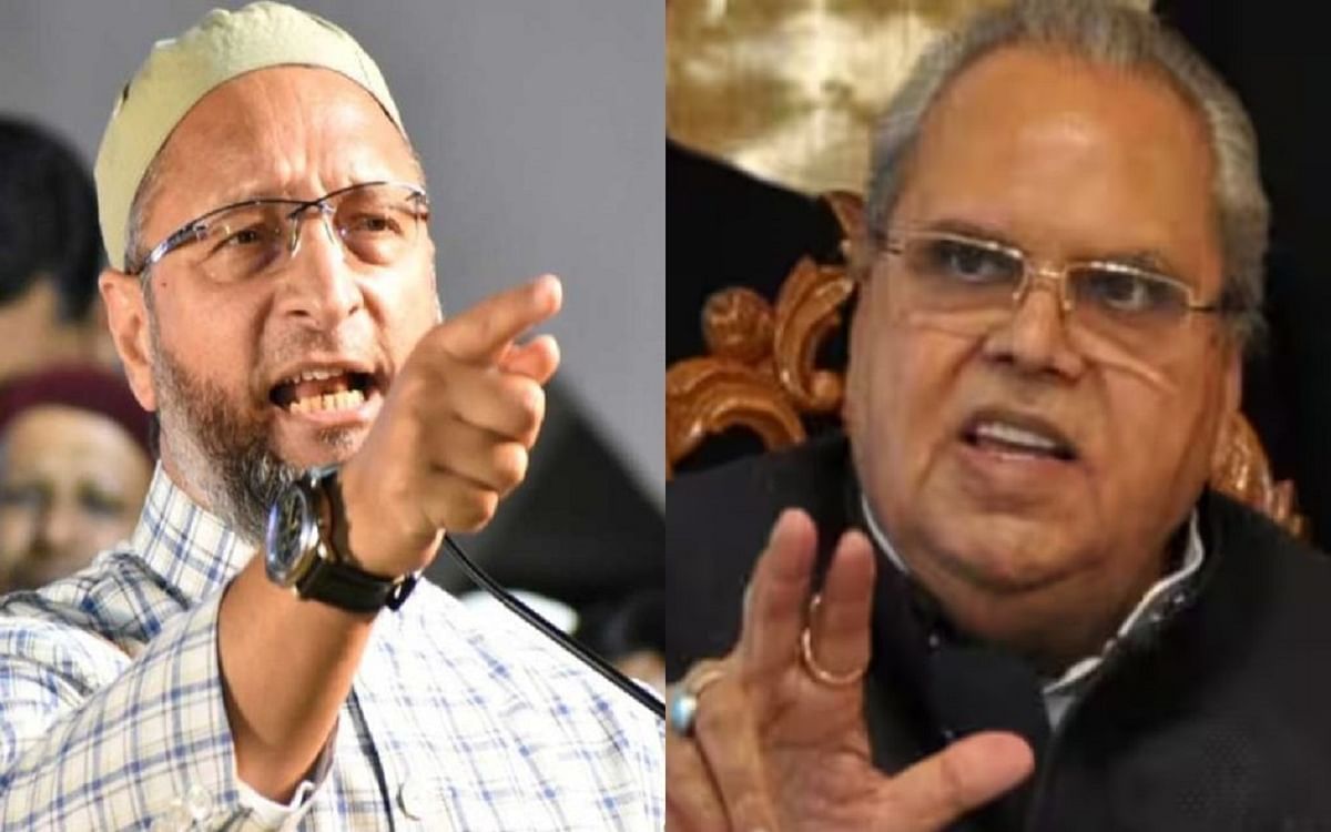 Video: "You die by drowning in a handful of water...You played Holi with the blood of soldiers", Owaisi attacks Satyapal Malik