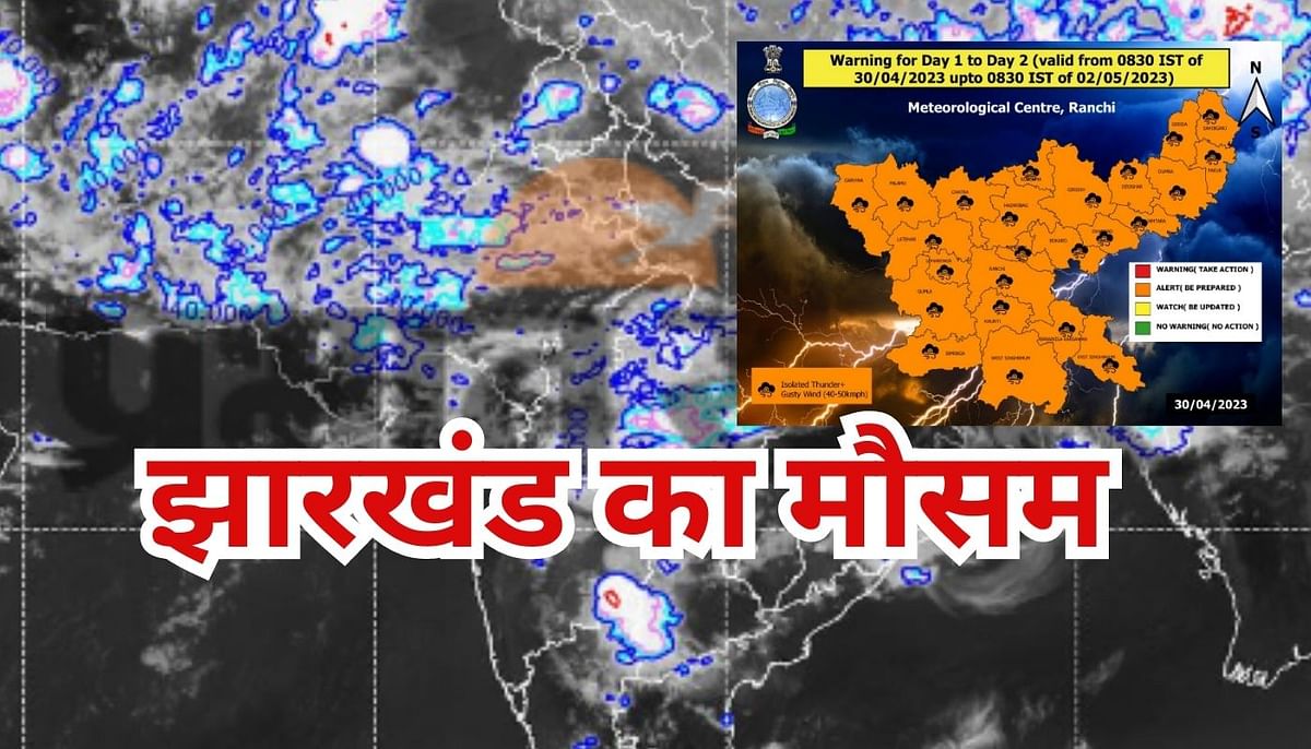 Weather Alert: Cyclone formed in Uttar Pradesh, IMD issued hailstorm-thunderstorm and thunderstorm alert in Jharkhand