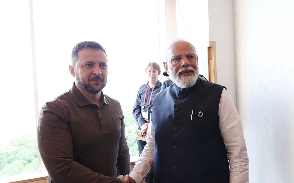 This is how PM Modi met Ukrainian President Volodymyr Zelensky, see photo