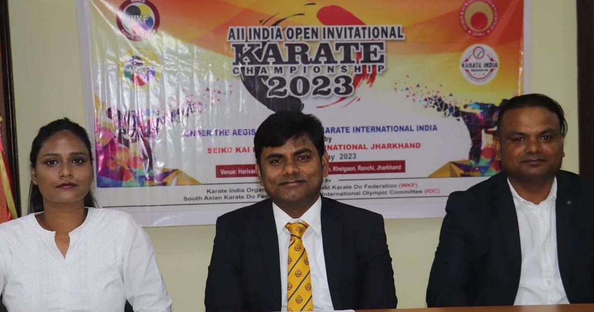 All India Open Karate Competition in Ranchi on May 13 and 14, 700 players from across the country will compete for 70 gold medals