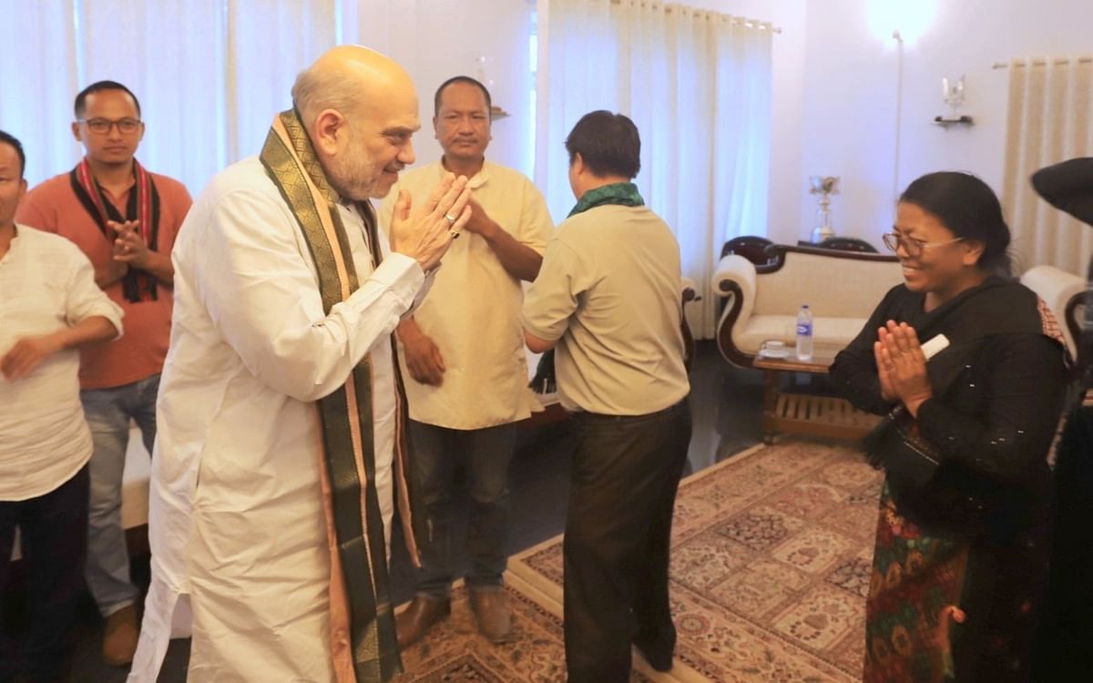 Amit Shah held a review meeting on the situation in Manipur, discussed with the people of the Kuki community