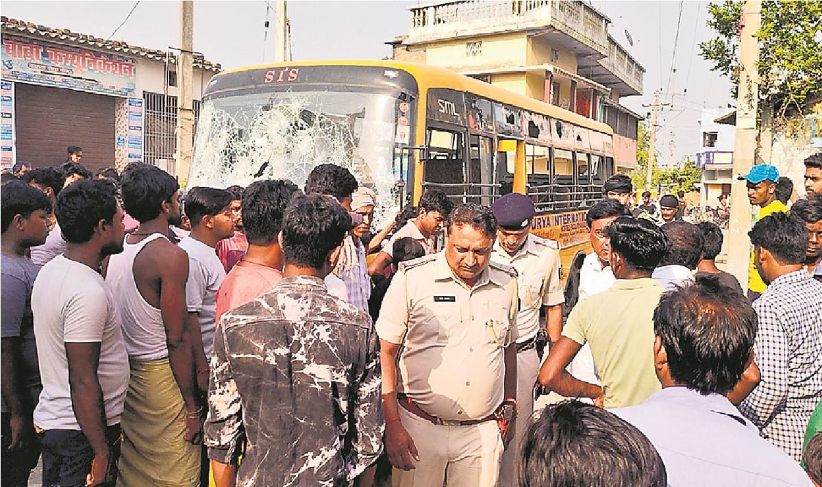 Bihar: A five-year-old student was getting down from the school bus in Vaishali, the driver jerked the bus, he died under the wheels