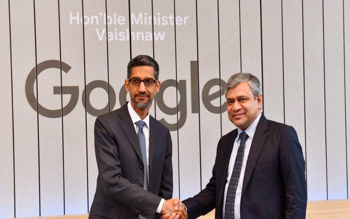 IT Minister Ashwini Vaishnav met Google CEO Sundar Pichai, talked about Make in India