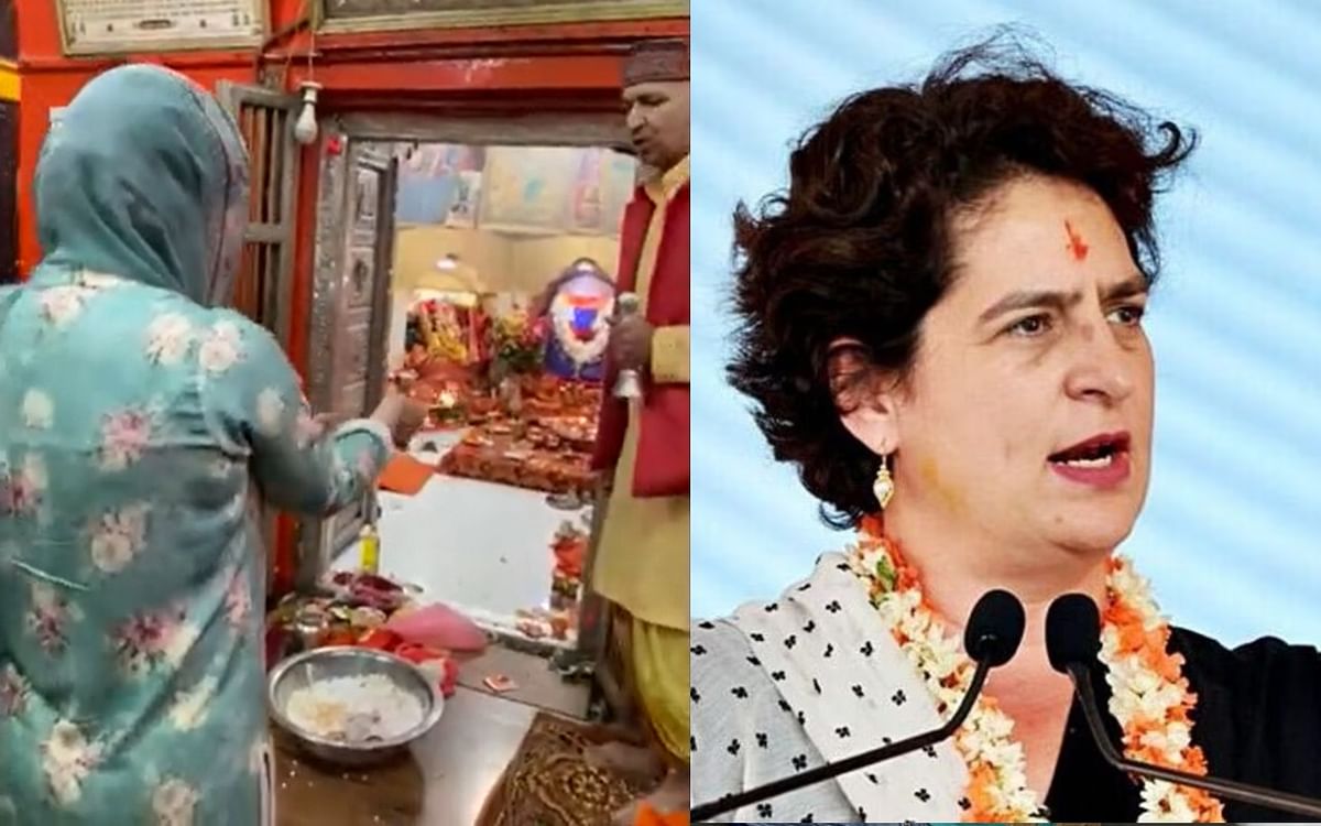 Karnataka Election Result: Priyanka Gandhi in shelter of Bajrangbali after initial trends, Video