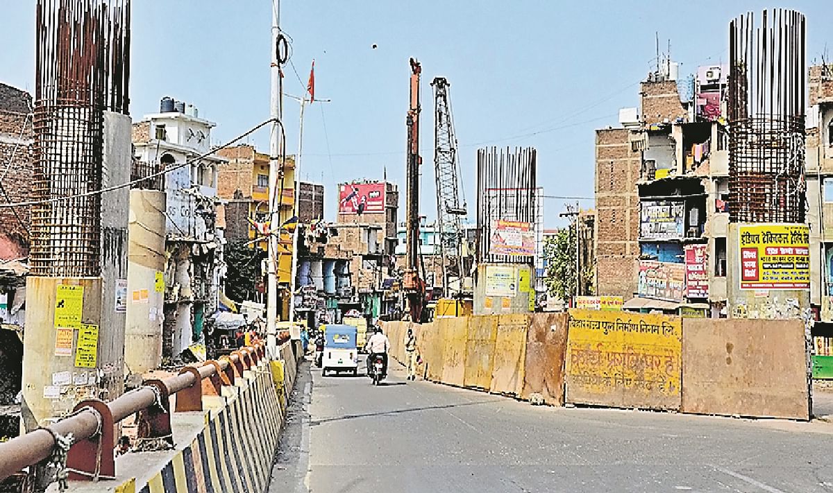 Three flyovers will meet each other at this place in Patna, construction of rotary begins in Karbigahia