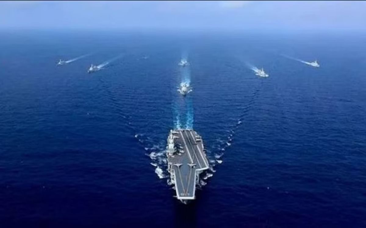 America released video of Chinese ship coming in front of Taiwan Strait