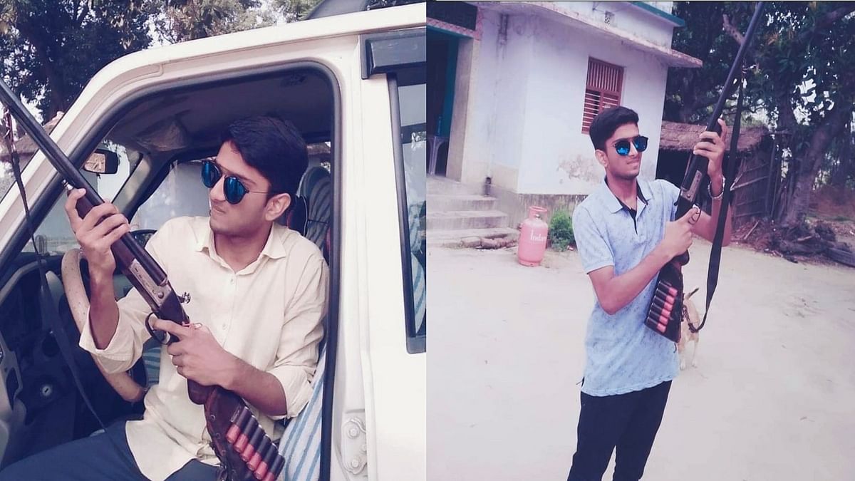 Bihar: In film style, a young man posted a picture of a double-barreled gun on social media, went straight to jail, know the whole matter