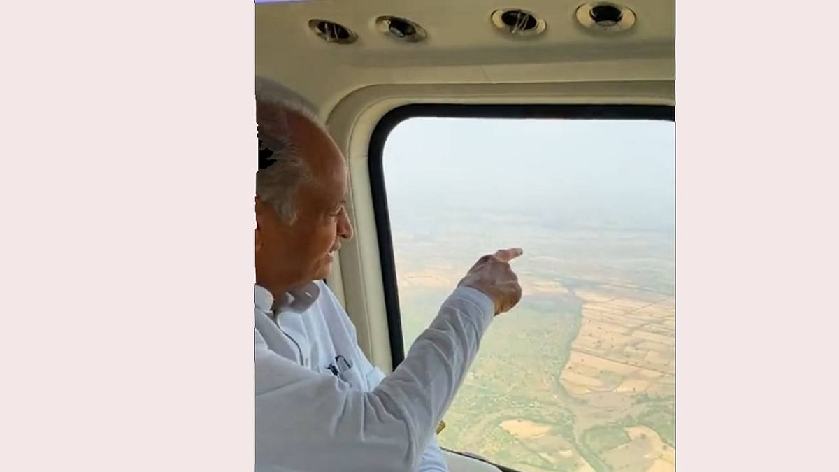 CM Ashok Gehlot did aerial survey of Biparjoy affected areas, talked to people