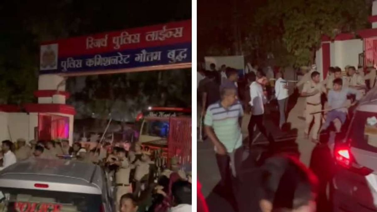Farmers Protest: Farmers protest against Greater Noida Authority, 40 arrests, clash with police even at night