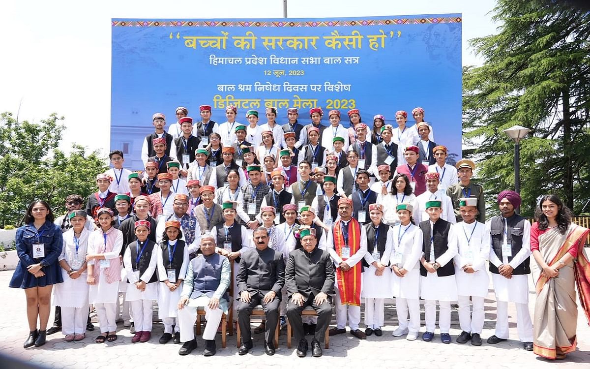 Himachal Pradesh: 'Children's session' organized in Vidhansabha, children's questions and answers won CM Sukhu's heart