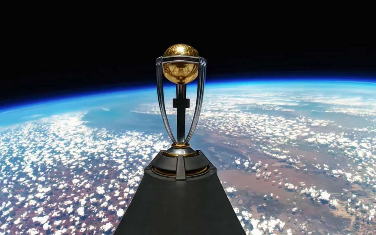 ICC World Cup 2023 trophy launched in space, you will be surprised to see the video