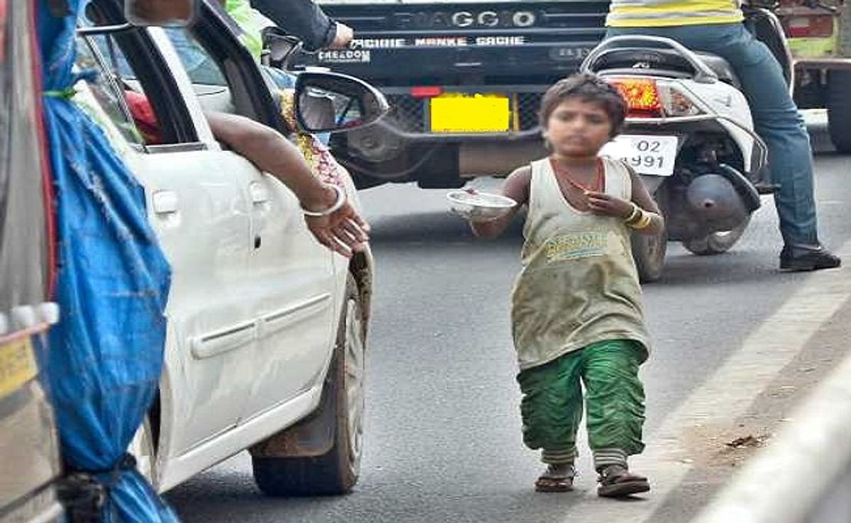 Indifferent society regarding child begging