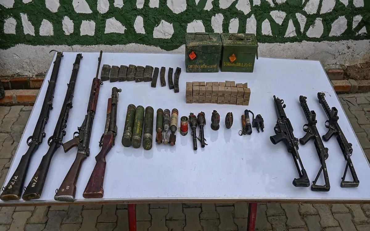 Manipur: Security forces launched operation, recovered huge amount of weapons