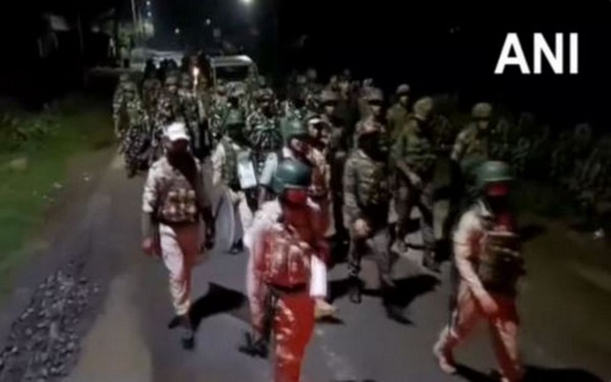 Manipur Violence: Indian Army conducts flag march in Imphal, curfew relaxed for 12 hours