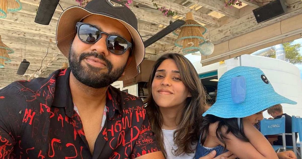 Rohit Sharma shared a wonderful picture on Father's Day, celebrating holidays with wife and daughter Samaira after WTC final