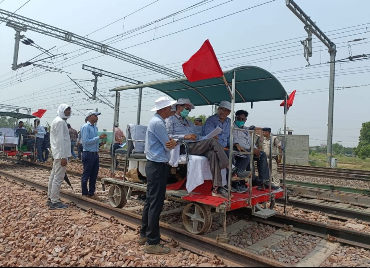 Trains will pass at 120 km per hour on the fourth line in Aligarh, speed trial in the presence of RSC
