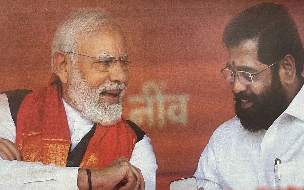 Uproar over 'Shiv Sena' advertisement in Maharashtra, Balasaheb Thackeray missing, PM Modi's entry, politics intensifies