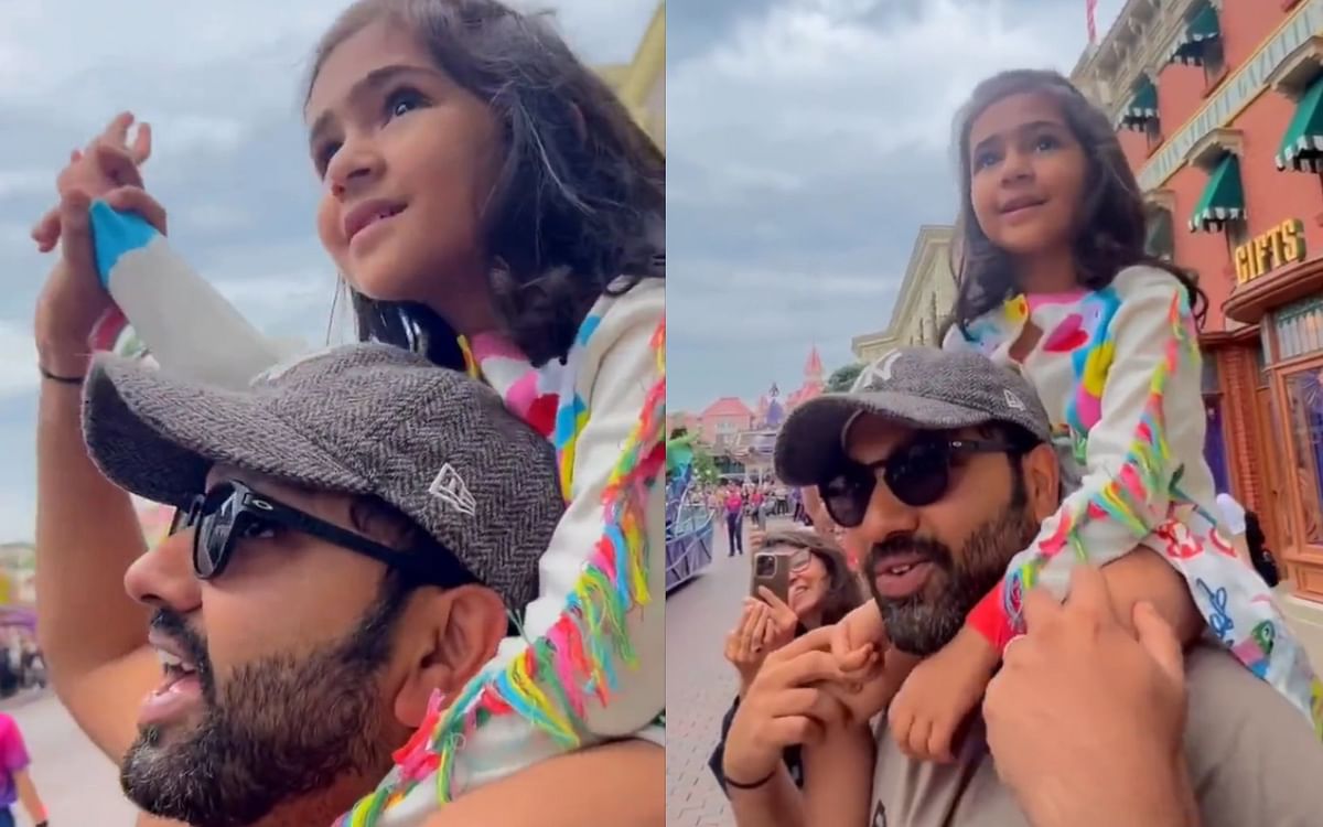 VIDEO: Rohit Sharma is taking his daughter on a foreign tour, watch viral video