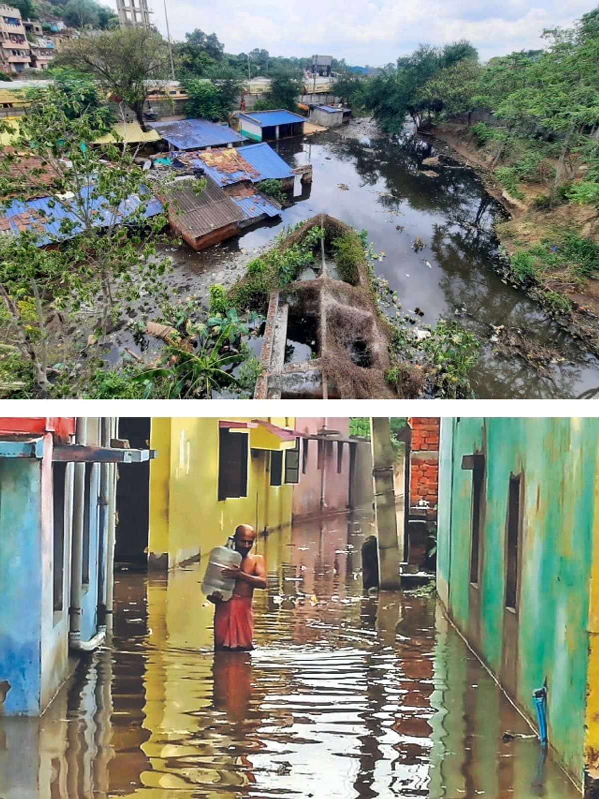 Drain water enters houses in many areas of Jamshedpur, flood like situation seen