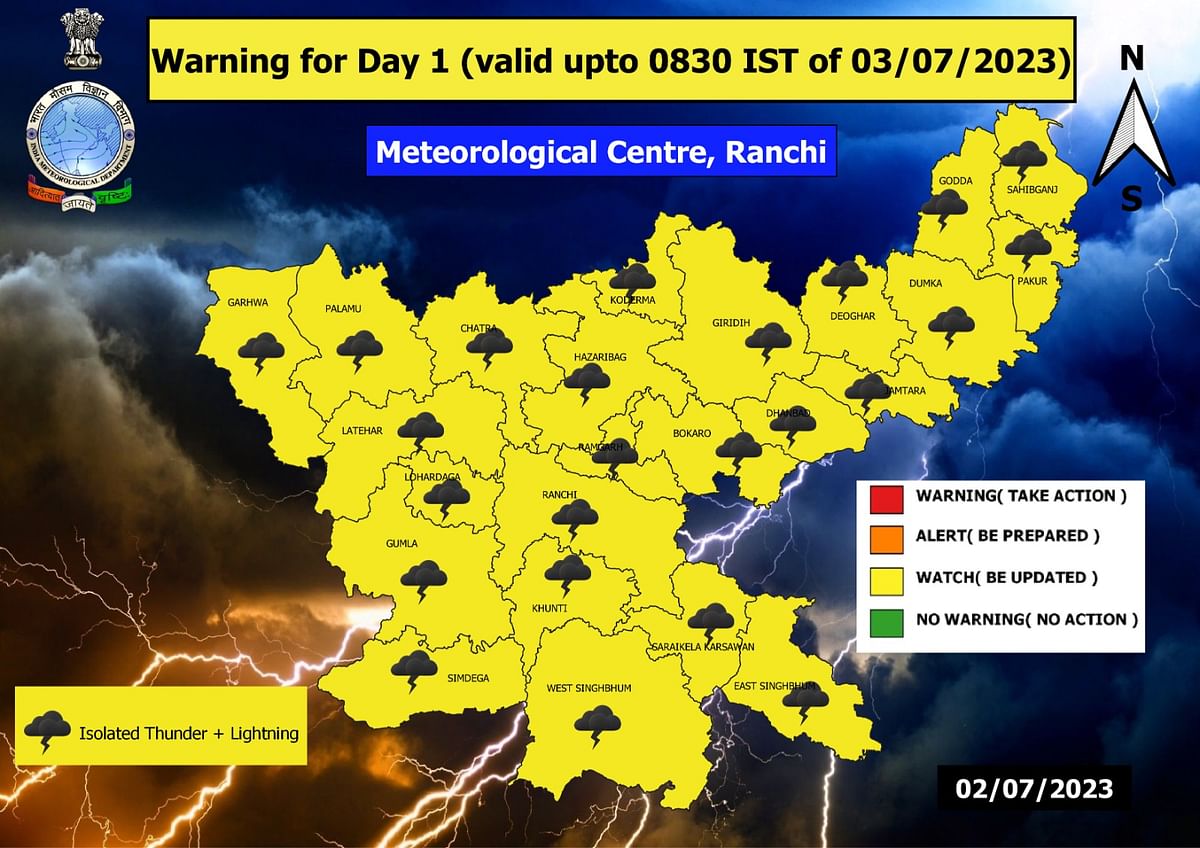 Meteorological Department Alert: Heavy rain will occur in these 4 districts of Santal Pargana on the first day of Shravan