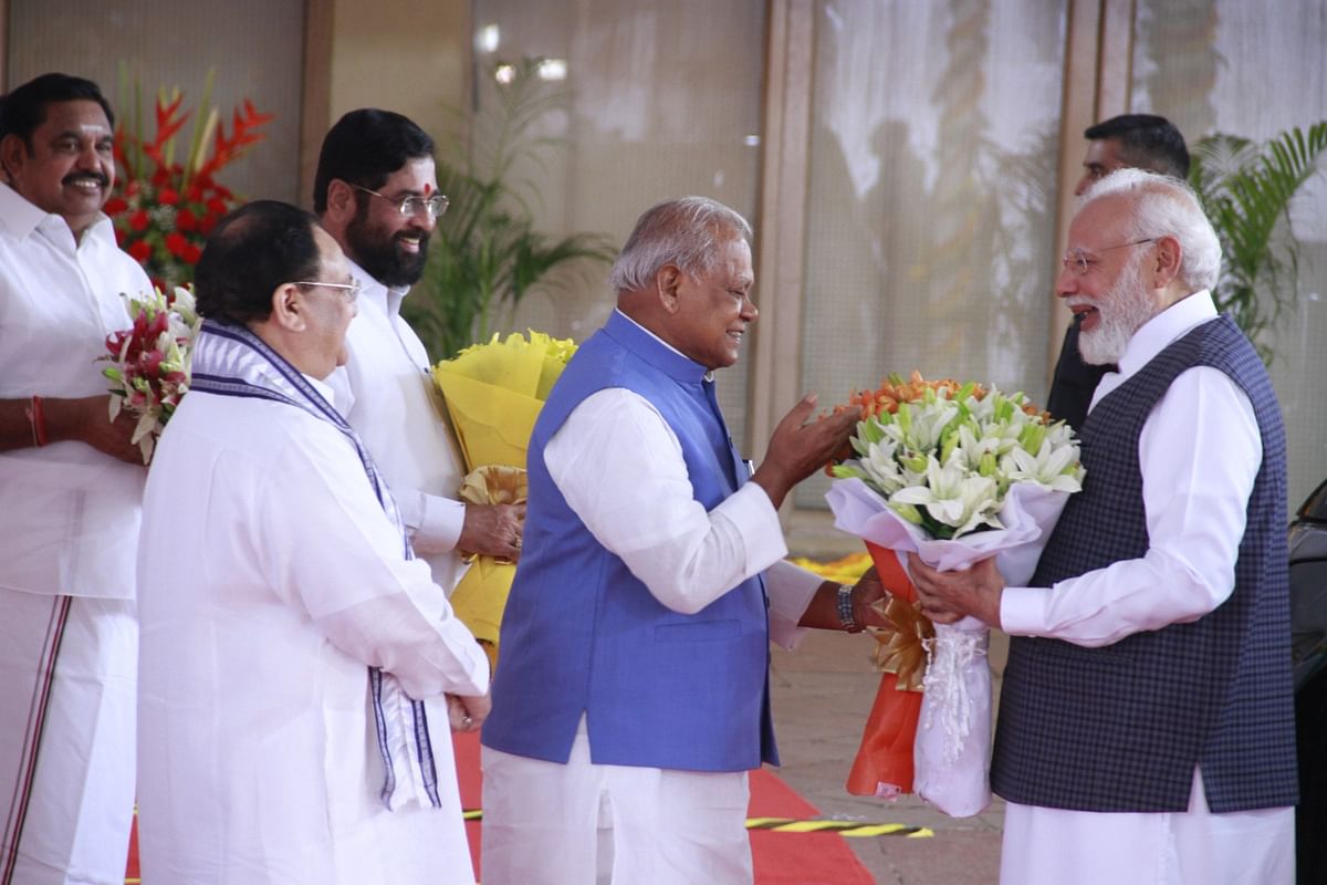 PHOTOS: Leaders of 36 parties gathered in NDA meeting, see PM Modi's grand welcome