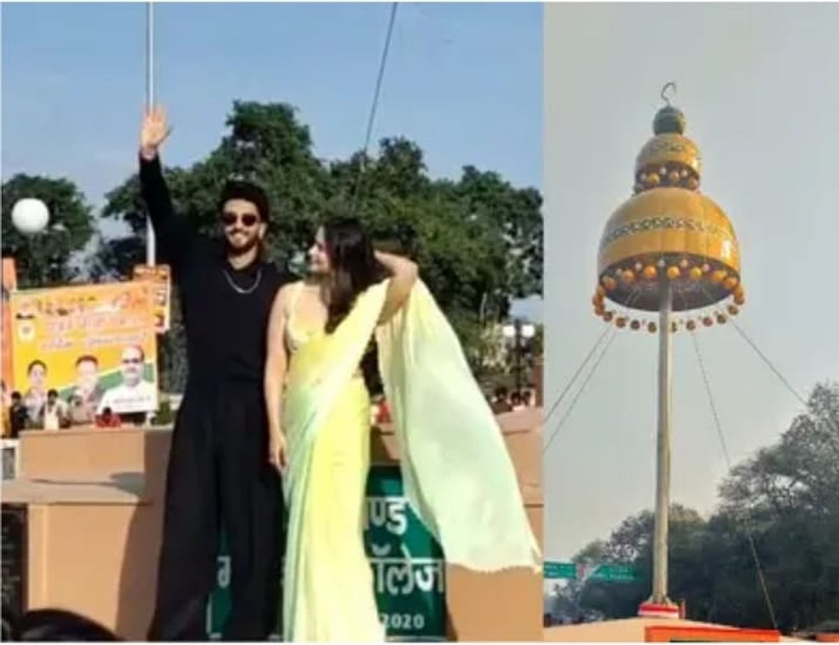 Promotion of film Rocky and Rani's love story at Bareilly's Jhumka Tiraha, fans gathered to catch a glimpse of Ranveer-Alia