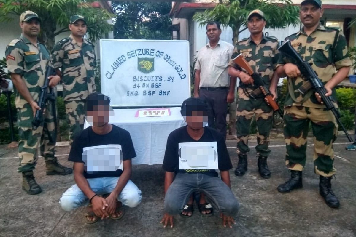 BSF nabs 2 smugglers with gold biscuits worth Rs 62.80 lakh