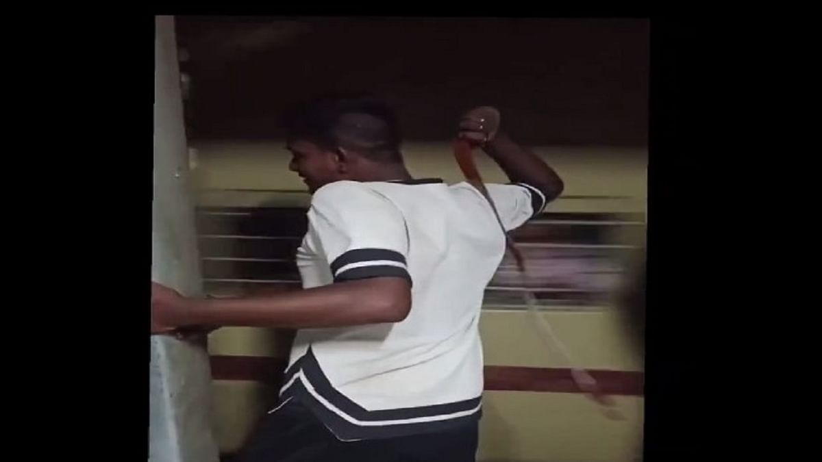 Bihar: The miscreant was beating the passengers of another train with a belt from a moving train, Railways said after the video went viral.