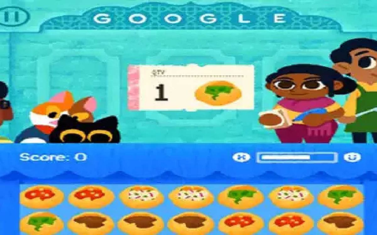 Google Doodle is celebrating Pani Puri, gave this fun task to users