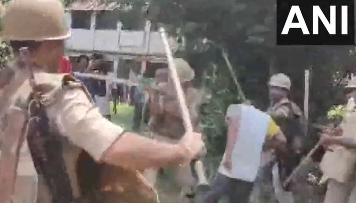 Panchayat election violence: BJP's protest in Kolkata, BJP supporter brutally beaten by police in Nandkumar