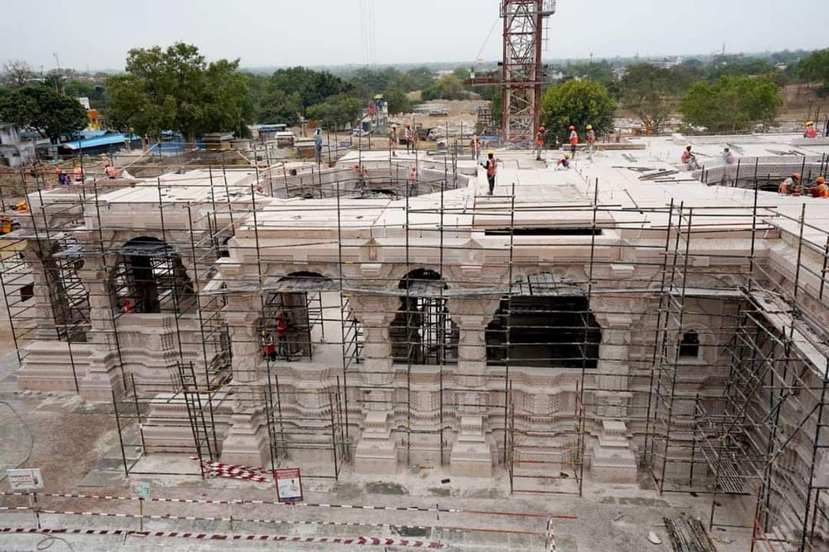Ram temple construction work in full swing, 1600 people working in 24-hour shift, devotees will be able to visit soon