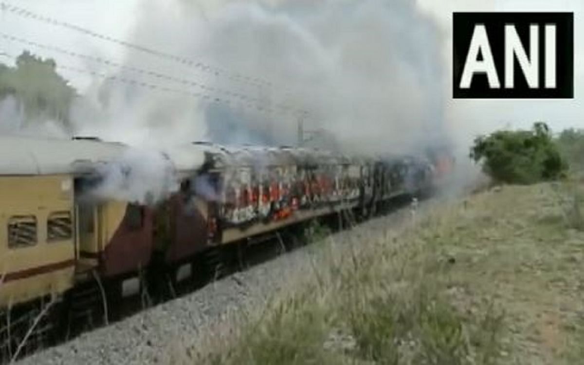 The Burning Train: Fire in a moving train in Telangana, 3 bogies of Falaknuma Express gutted