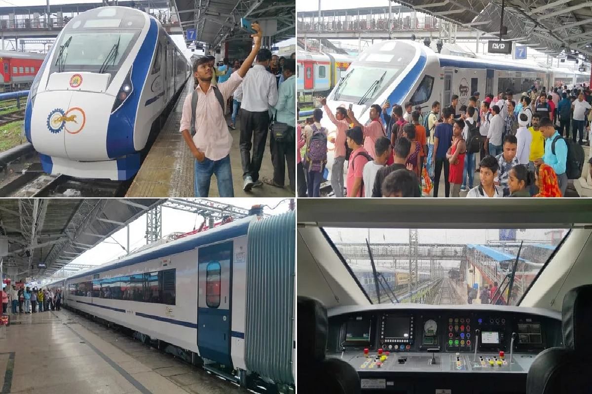 Vande Bharat train received a warm welcome in Gorakhpur, expected to start next week, PM Modi will flag off