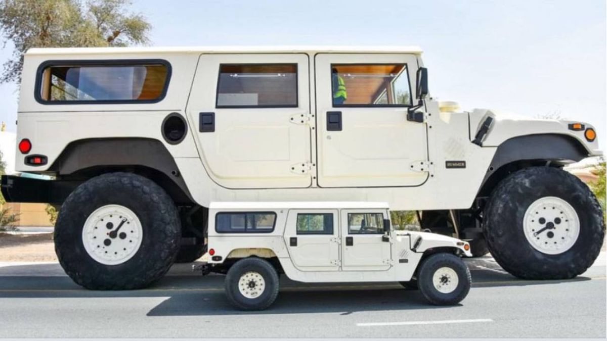 Viral VIDEO: The world's largest SUV Hummer H1 X3, which is made of bedroom, kitchen and bathroom