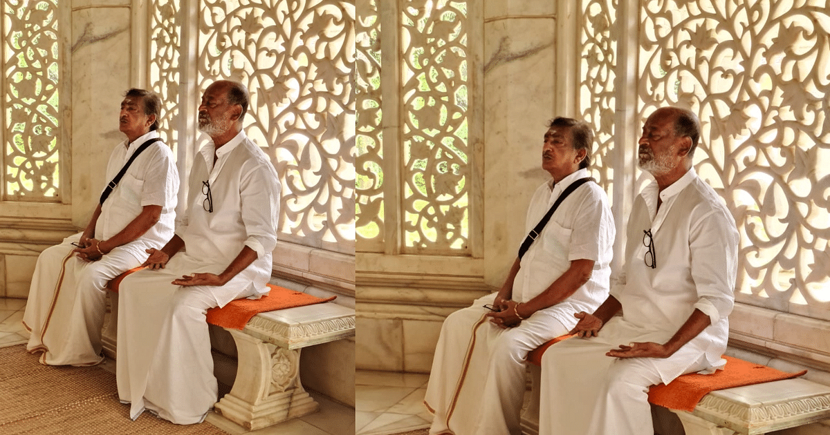 Rajinikanth In Ranchi: Superstar Rajinikanth reached this temple in Jharkhand, meditated at Yogda Ashram in Ranchi