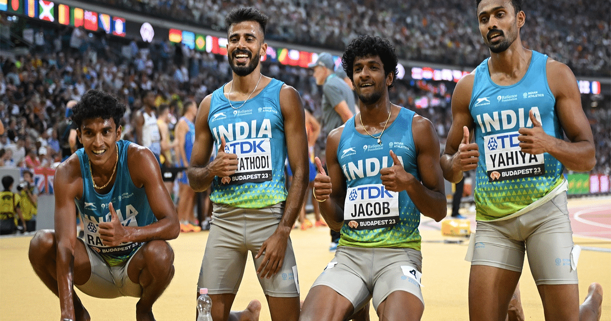 World Athletics Championships: Indian relay team breaks Asian record in 4×400 metres, enters final for the first time
