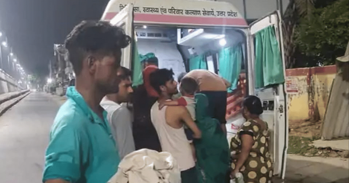 Agra's poor health system, at midnight the obstetrician gave birth to a child on the road, the ambulance arrived late