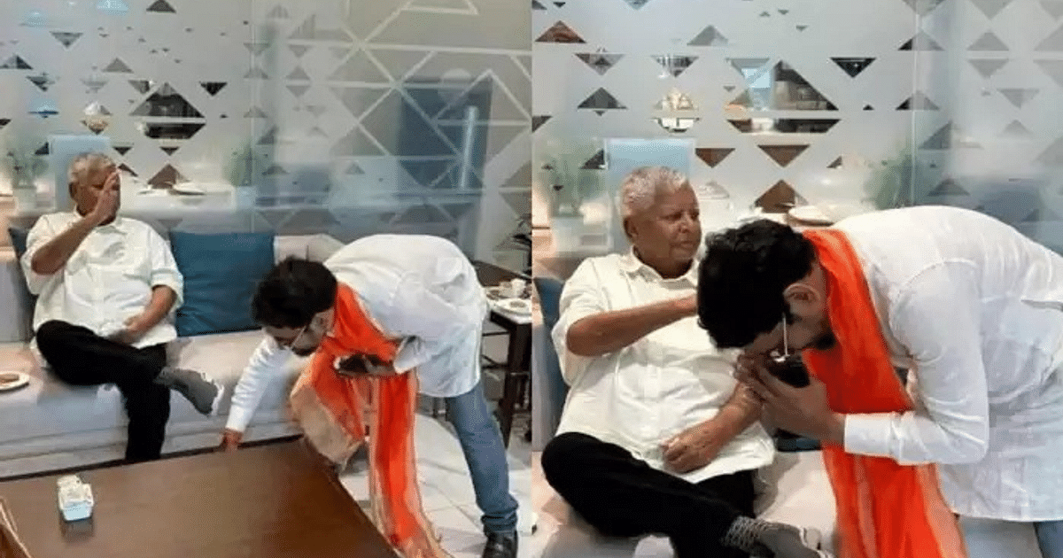 Bihar: 'Nirhua bowed down in front of Lalu wearing saffron, social war 'overturned' on meeting...